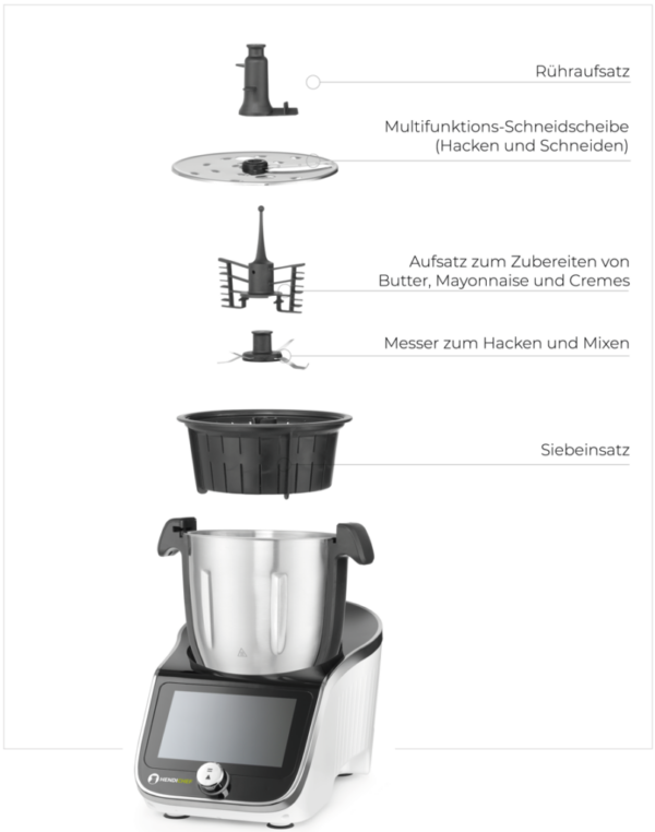 HENDI HENDICHEF Küchenmaschine im snackPROFIS Onlineshop für Atollspeed, GRILLOMAX, Multistopper und mehr...